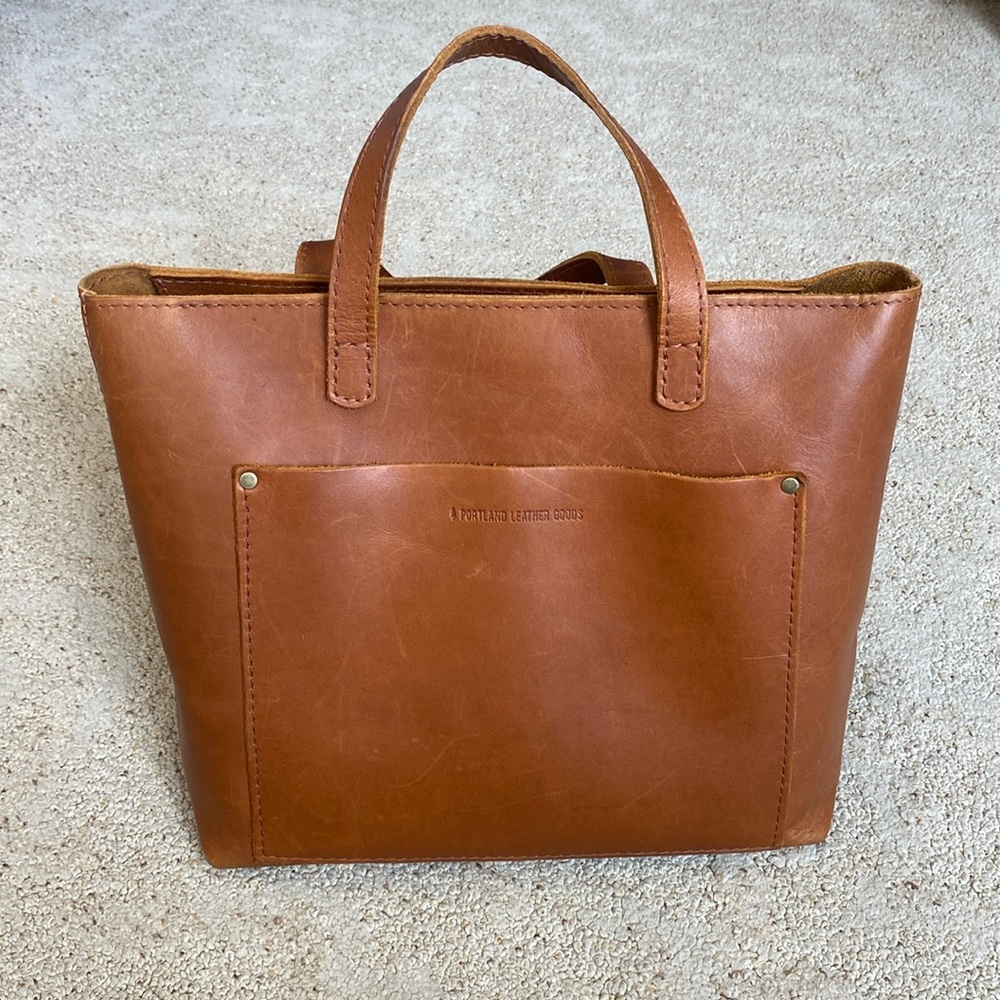 Portland leather tote